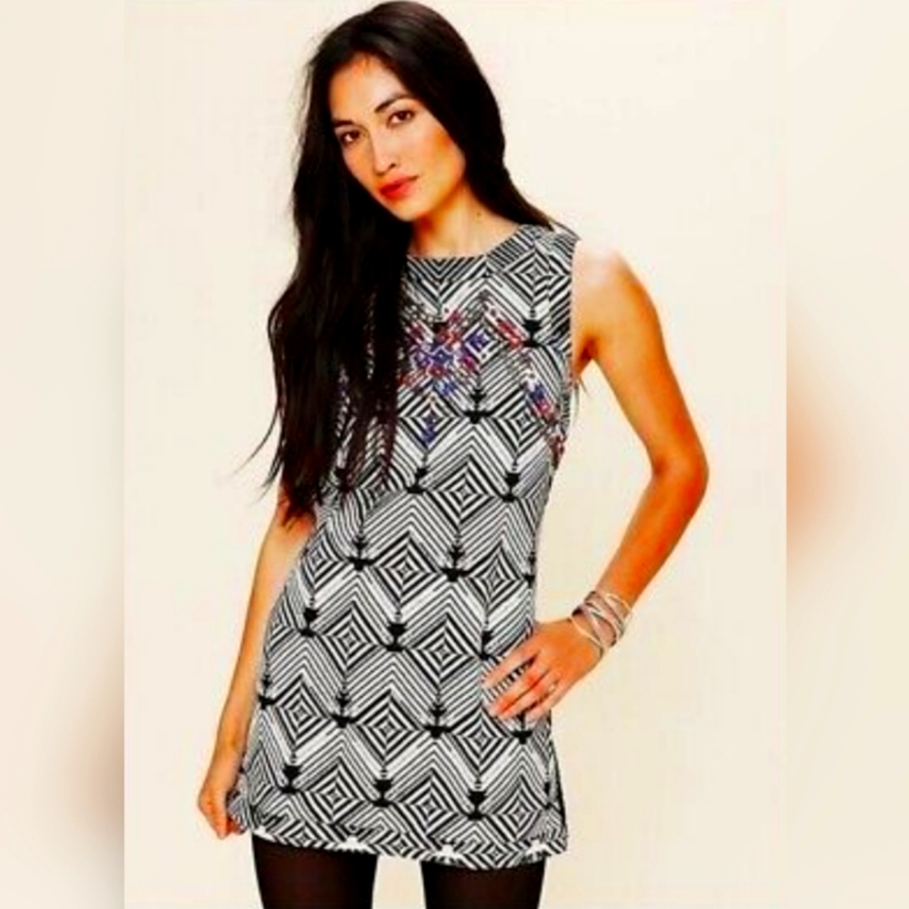 Free People - New Romantics- beaded mini dress
